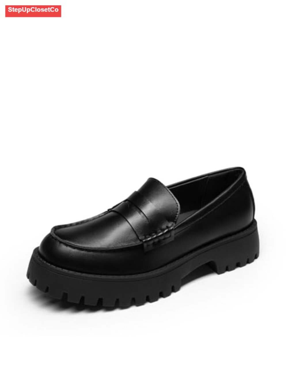 Platform Chunky Penny Loafers Slip-On Business Casual Shoes